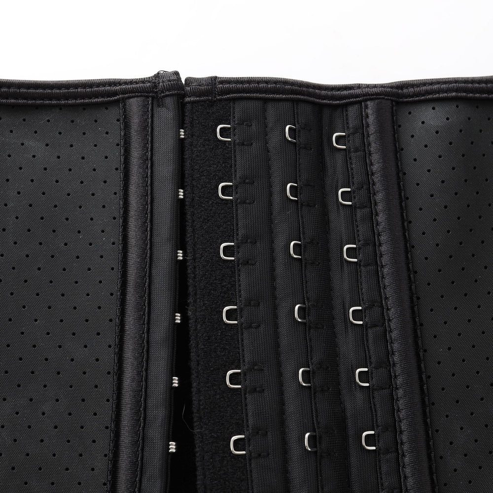 Latex rubber mesh shaping garment latex waist shapewear corset high elastic shaping