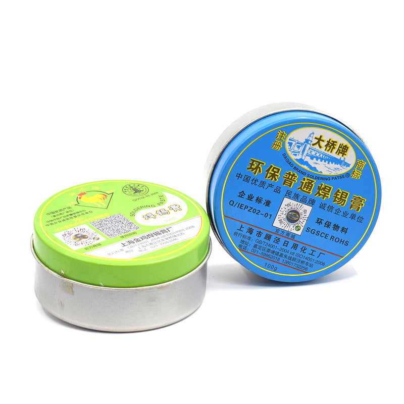 Daqiao brand golden chicken acidic solder paste, neutral solder paste 100g environmental protection solder paste solder paste tin difficulty solution