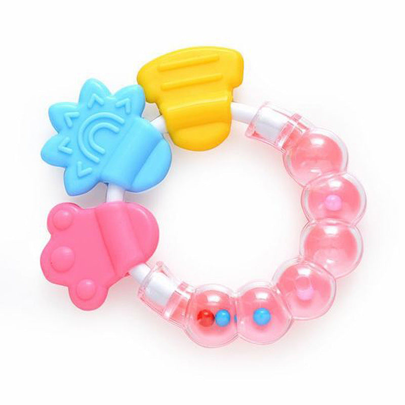 Factory direct sales baby bite le molar stick, infant silicone toothpaste, molar fixer, rattle toothpaste
