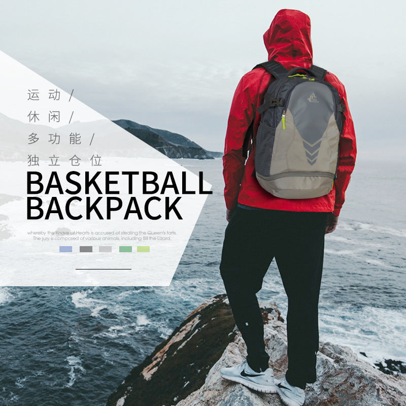 Cross-border new models, double shoulder basketball bag, sports backpack, basketball training bag, double shoulder football bag.