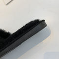 direct supply from manufacturers, wholesale new fuzzy slippers, korean style flip-flops, home wear thickened flat-bottomed plush slippers for women