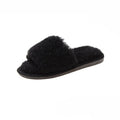 direct supply from manufacturers, wholesale new fuzzy slippers, korean style flip-flops, home wear thickened flat-bottomed plush slippers for women