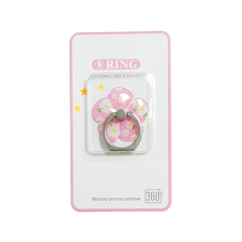 Snap-on ring holder car ring holder metal creative mobile phone ring holder portable thin and multifunctional