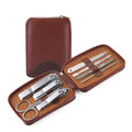 German-engineered stainless steel nail clipper set - 8 piece kit with logo, includes manicure scissors, pedicure nippers, and complete nail care beauty tools