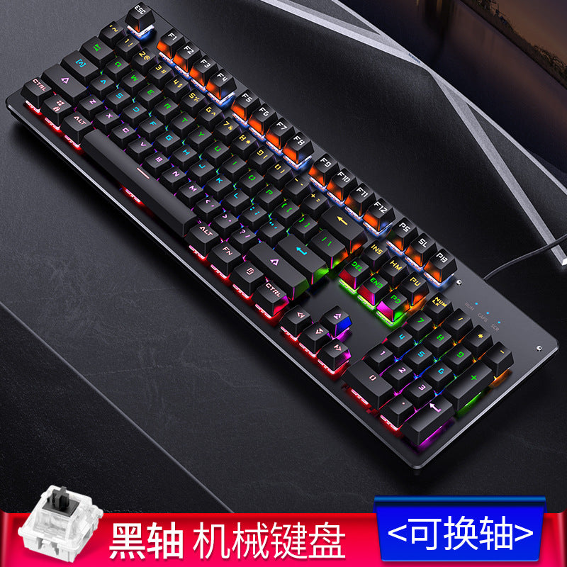 Silver sculpt summoner true mechanical keyboard - hot-swappable, gaming blue switch, punk style, wired usb - amazon cross-border wholesale