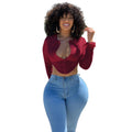 2020     european and american new women's blouse turn-down collar short shirt sexy women's clothing