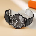 Factory direct wholesale aliexpress hot selling heart-shaped fashion casual mesh strap quartz watch trendy couple's watch