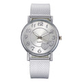 Factory direct wholesale aliexpress hot selling heart-shaped fashion casual mesh strap quartz watch trendy couple's watch