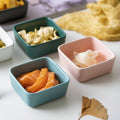Nordic square ceramic sauce dishes - seasoning, vinegar, and dipping plates for home use - wholesale square dishes from manufacturers