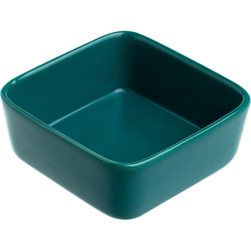 Nordic square ceramic sauce dishes - seasoning, vinegar, and dipping plates for home use - wholesale square dishes from manufacturers