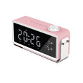 New arrival yuyunshi k5 alarm clock speaker wireless creative bedside smart speaker dual speaker subwoofer cross-border
