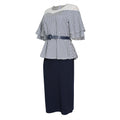 wholesale supplier for , , and african markets: plus-size women's polka dot lace patchwork pencil skirt dress