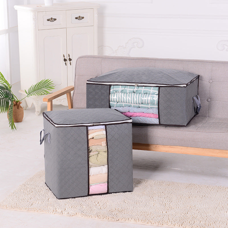 Non-woven storage bag, clothes quilt, moving luggage packing bag, large clothing quilt storage and finishing bag.
