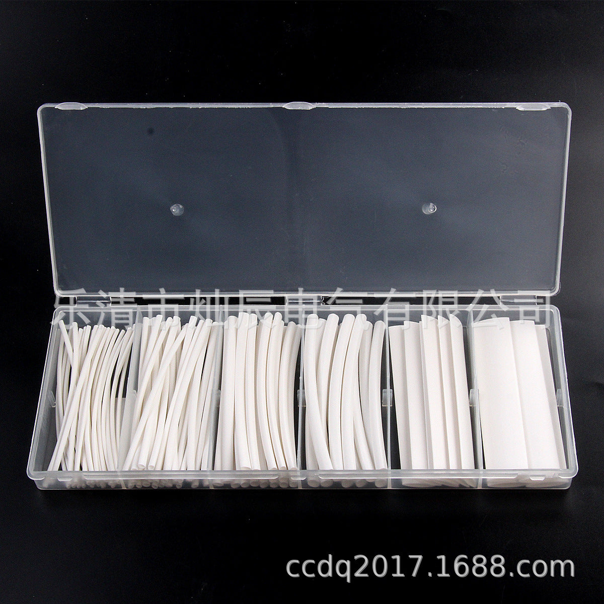 Cross-border e-commerce, heat shrinkable tube boxed 100PCS white, halogen-free flame retardant sleeve, factory direct sales