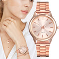 Wholesale from the manufacturer: women's fashion business casual quartz watches with steel band, suitable for export