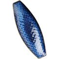 Japanese sashimi plate, large long plate, cold dish, dessert plate, fish plate, ceramic boat-shaped creative kiln-turned sushi plate
