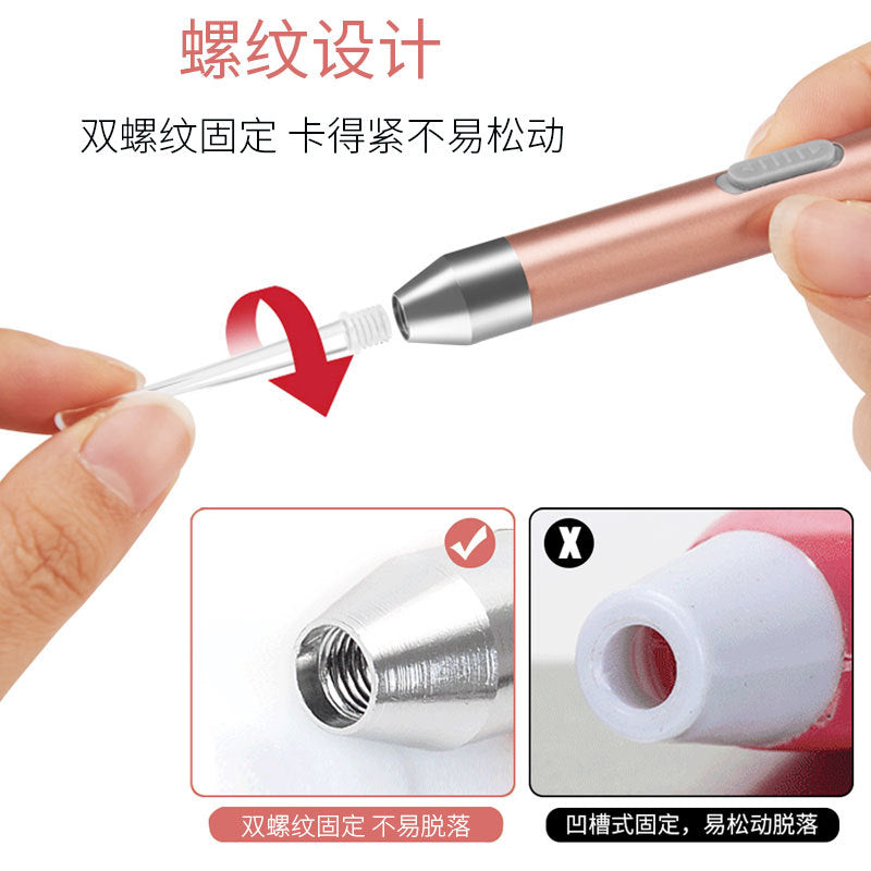 Toddler usb rechargeable luminous ear spoon kids ear digging spoon visual ear picking tool baby ear picking in stock