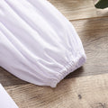 European and american style girls' outfit: woven cotton v-neck cardigan + elastic denim tie-waist set - cross-border exclusive