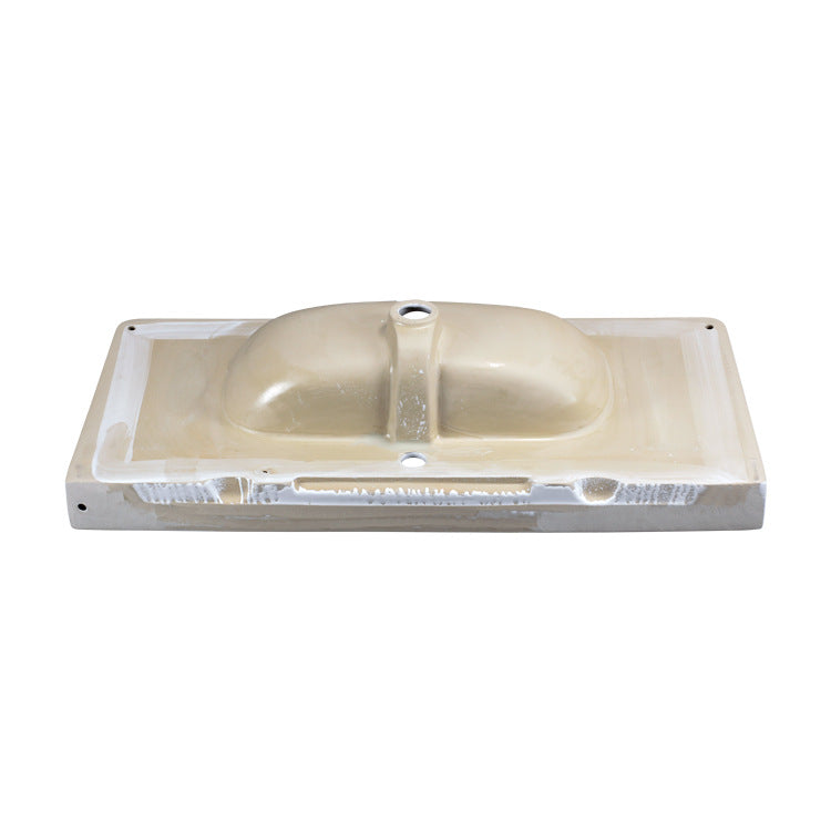 陶瓷台上盆卫生间浴室柜盆洗漱台盆陶瓷中边洗手盆小户单盆工程单