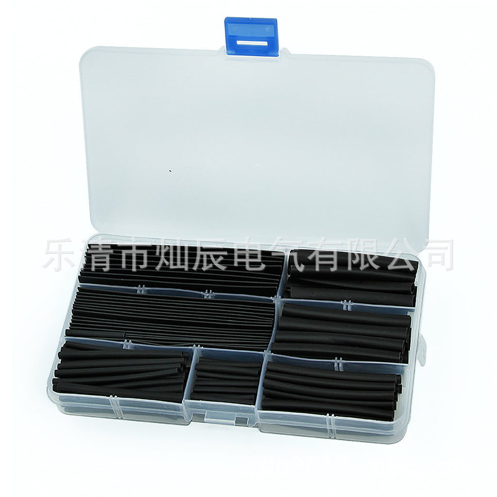 Cross-border e-commerce 150pcs heat shrinkable sleeve B box, heat shrinkable tube black, set of insulating sleeve