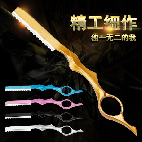 Ingrid Hair Manual Razor Vintage Razor Eyebrow Scraper Hair Knife Holder Color Electroplated Thumb Razor