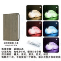 wooden creative foldable book lamp usb wood grain leather colorful page turning night light supports dropshipping