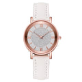 Rose gold white face white belt