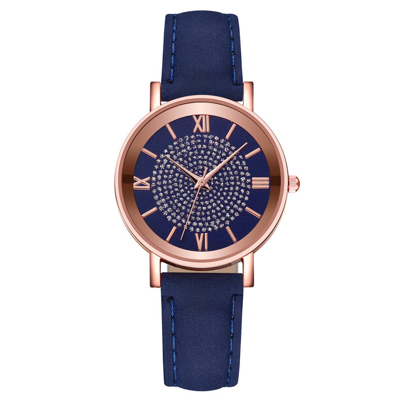 New arrival gift gypsophilafashioncasualtrendy women's watch export belt quartz rhinestone watch exquisite