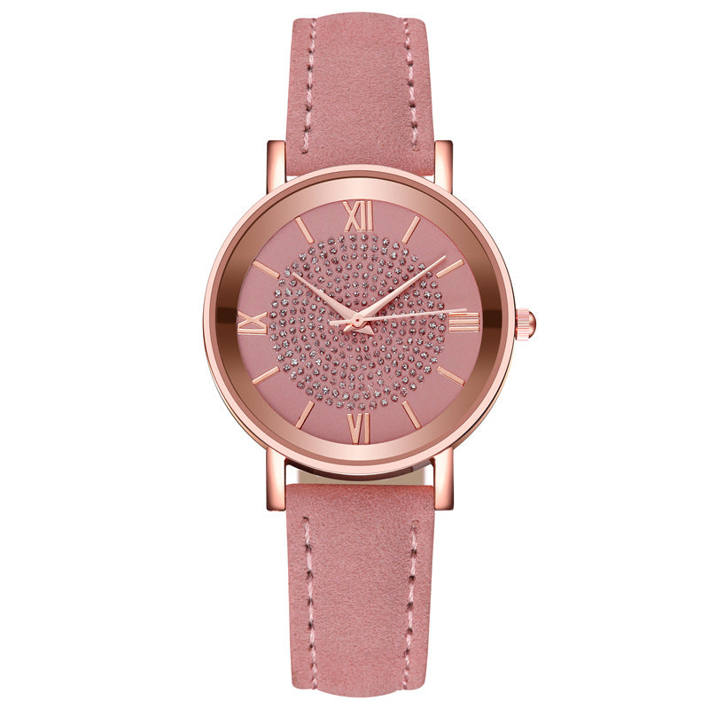 New arrival gift gypsophilafashioncasualtrendy women's watch export belt quartz rhinestone watch exquisite