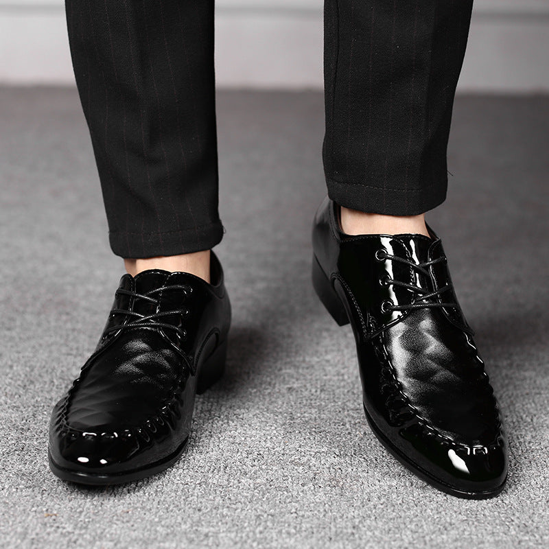 Plus size leather shoes for men, business formal dress shoes, men's casual shoes, large size versatile wedding shoes, dropshipping available
