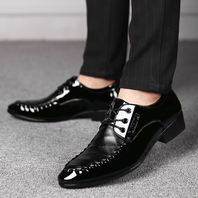 Plus size leather shoes for men, business formal dress shoes, men's casual shoes, large size versatile wedding shoes, dropshipping available