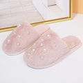 New winter large pearl cotton slippers women's warm thick sole home couple fashion home furry slippers winter men