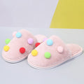 Women's fall/winter cotton slippers - cute plush, home & leisure, candy colors, fleece-lined, extra thick, full coverage, warm & cozy slippers