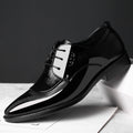 Men's leather dress shoes - new business formal shoes, plus sizes available, lace-up wedding shoes, versatile casual shoes, dropshipping available