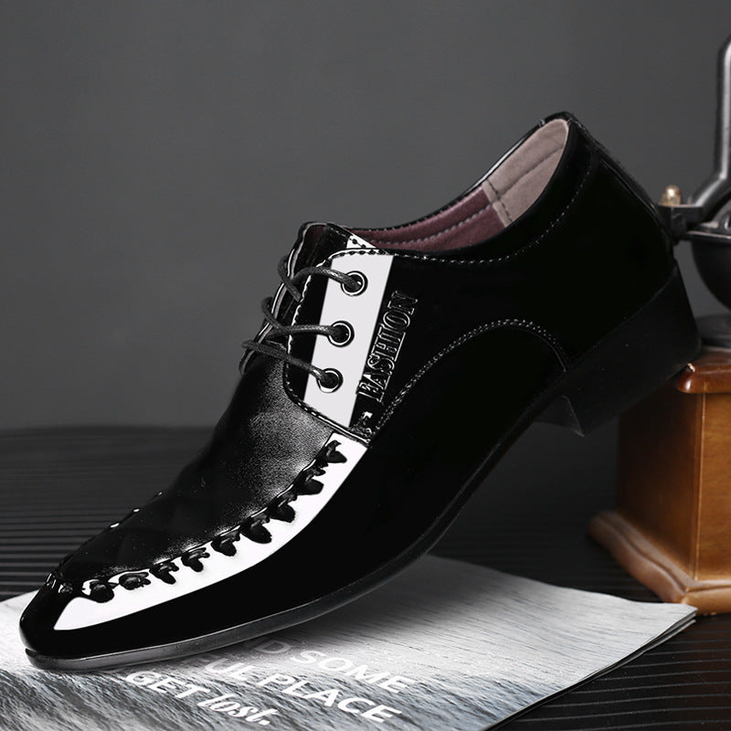 Plus size leather shoes for men, business formal dress shoes, men's casual shoes, large size versatile wedding shoes, dropshipping available