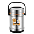 304 stainless steel vacuum insulated lunch box food carrier thermal bucket for adults, 12/24 hour 3-tier student bento box