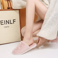New winter large pearl cotton slippers women's warm thick sole home couple fashion home furry slippers winter men
