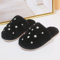New winter large pearl cotton slippers women's warm thick sole home couple fashion home furry slippers winter men