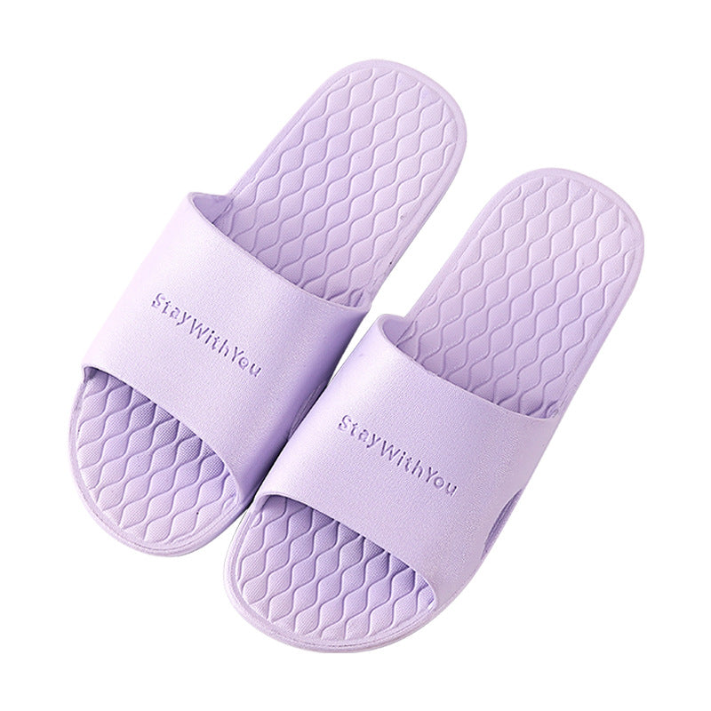 New women's summer slippers indoor home bathroom men's slippers couple home anti-slip soft sole cool bathroom anti-slip