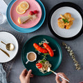 Nordic creative home dinner plates western food trays steak plates ceramic tableware breakfast plates round plates popular dessert plates