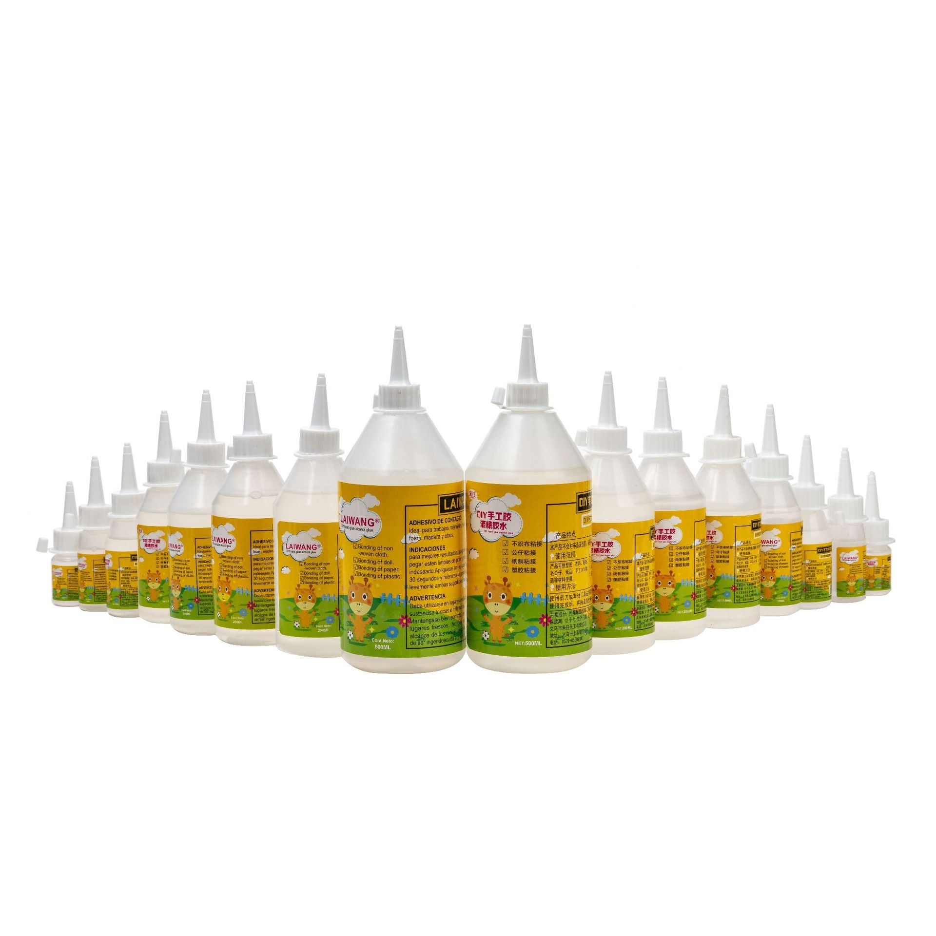 30Ml alcohol glue yellow label powder label colorless transparent photo hemp rope wood fabric ice cream stick glue alcohol glue