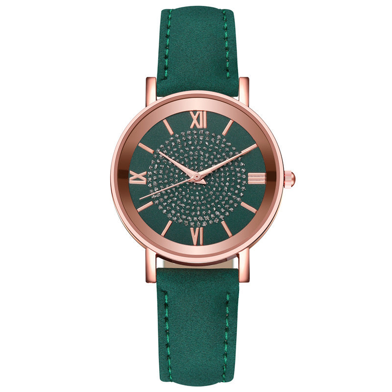 New arrival gift gypsophilafashioncasualtrendy women's watch export belt quartz rhinestone watch exquisite