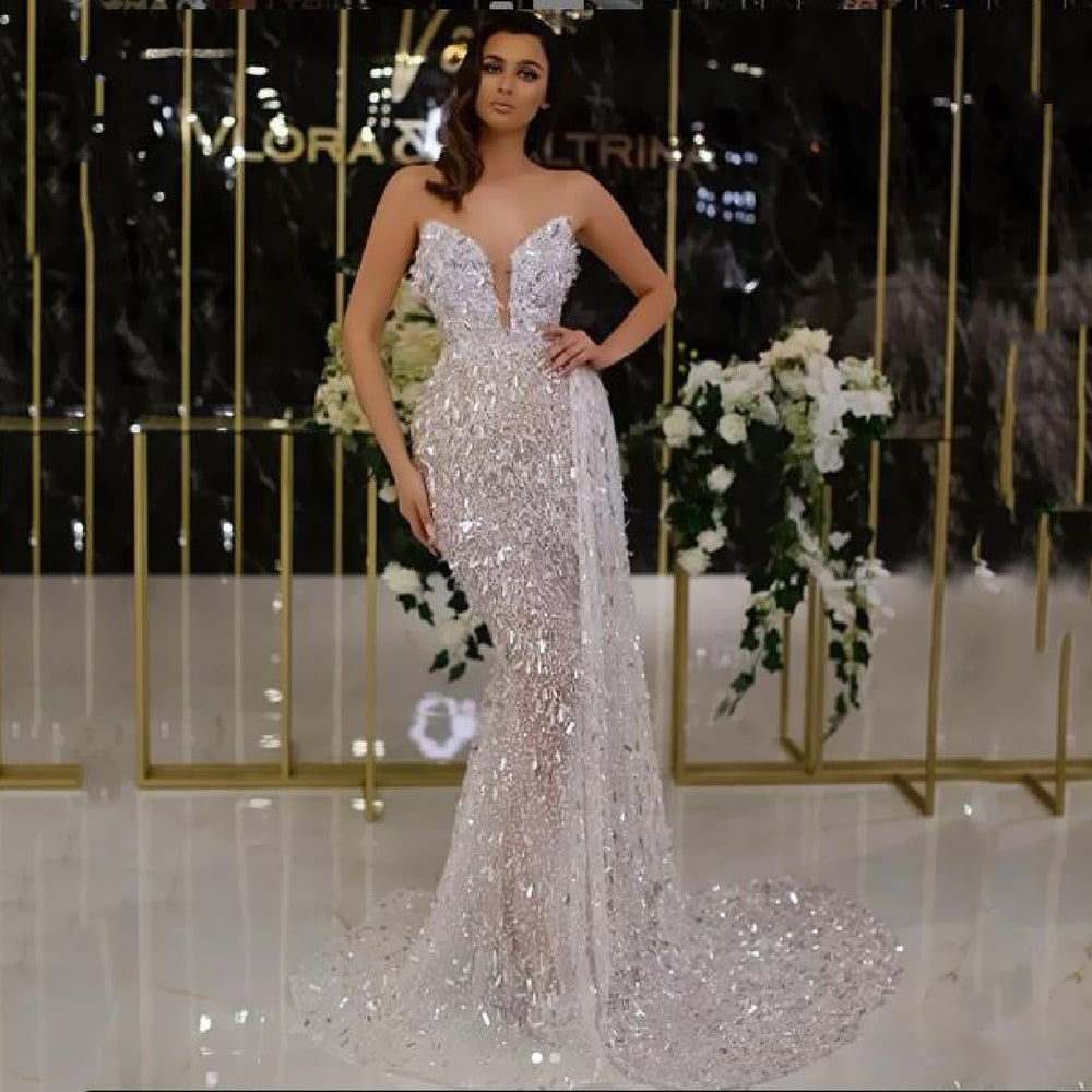 summer new arrivals: european and american style women's camisole dress - sexy v-neck, hot silver foil, fashionable and sexy evening gown