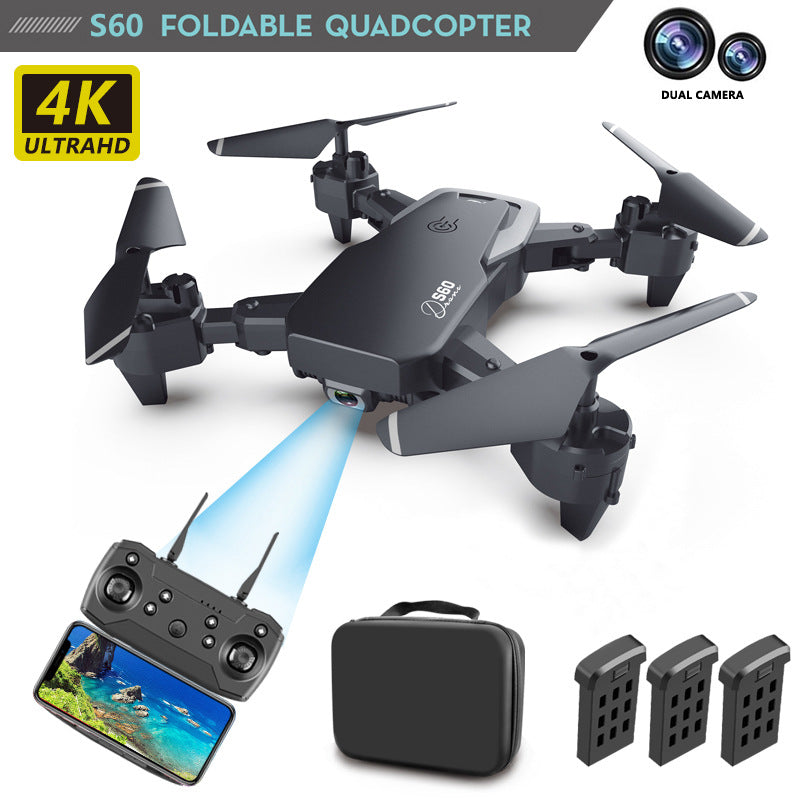 s 40% off stacking aircraft 4k aerial photography dual camera remote control long battery life four-axis flying toy long drone