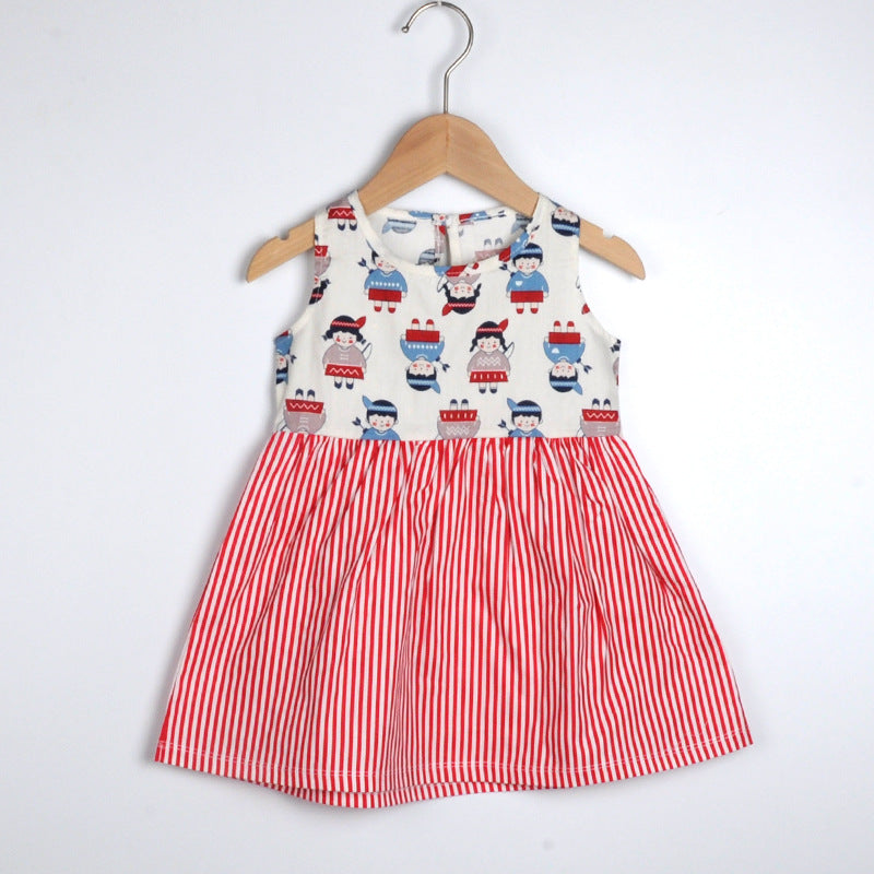 Bella treehouse children's wear baby princess dress girls' dress toddler summer outfit  new children's skirt pure cotton