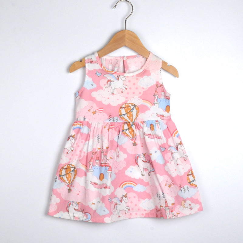 Bella treehouse children's wear baby princess dress girls' dress toddler summer outfit  new children's skirt pure cotton