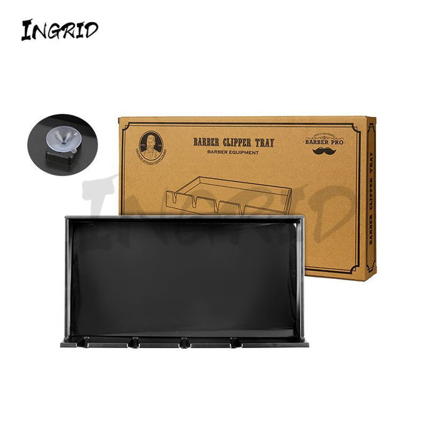 electric push cut hair tool tray scissors brush storage tray desktop non-slip pad hair salon storage shelf