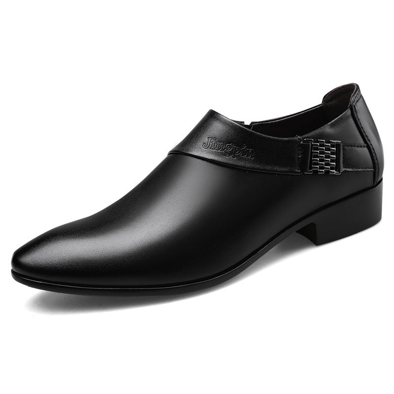New men's slip-on leather shoes, plus size 47/48, business formal dress shoes, men's casual shoes, versatile wedding shoes, dropshipping available