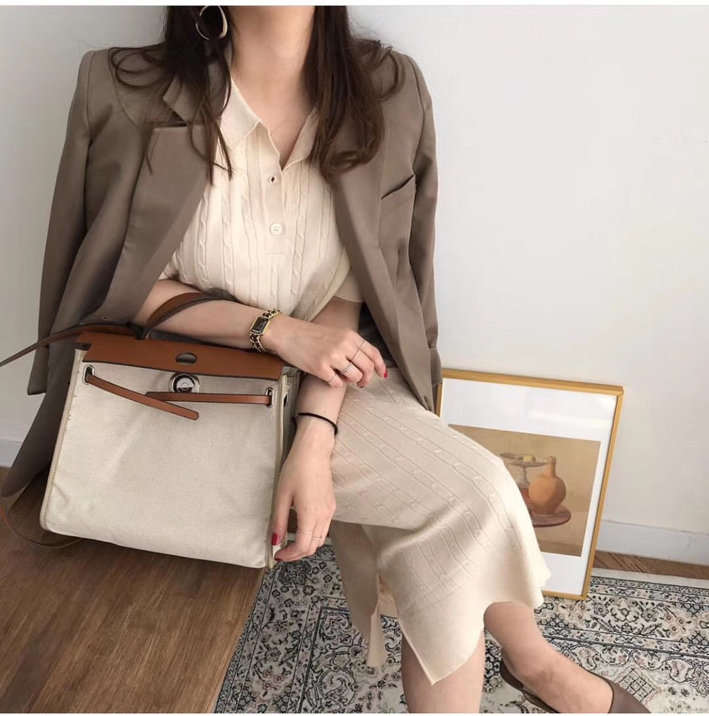 Bag women's 2021 new ins same popular portable oblique span bag canvas with strap bag shoulder bag Kelly bag