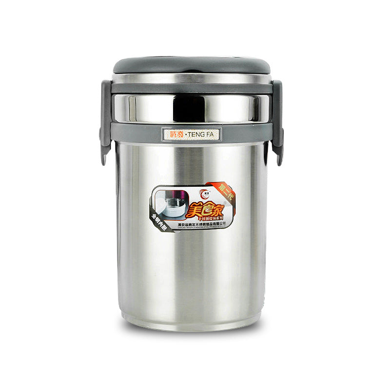 304 stainless steel vacuum pot thermal insulation multi-layer lunch box portable sealed compartment thermal insulation bucket lunch box
